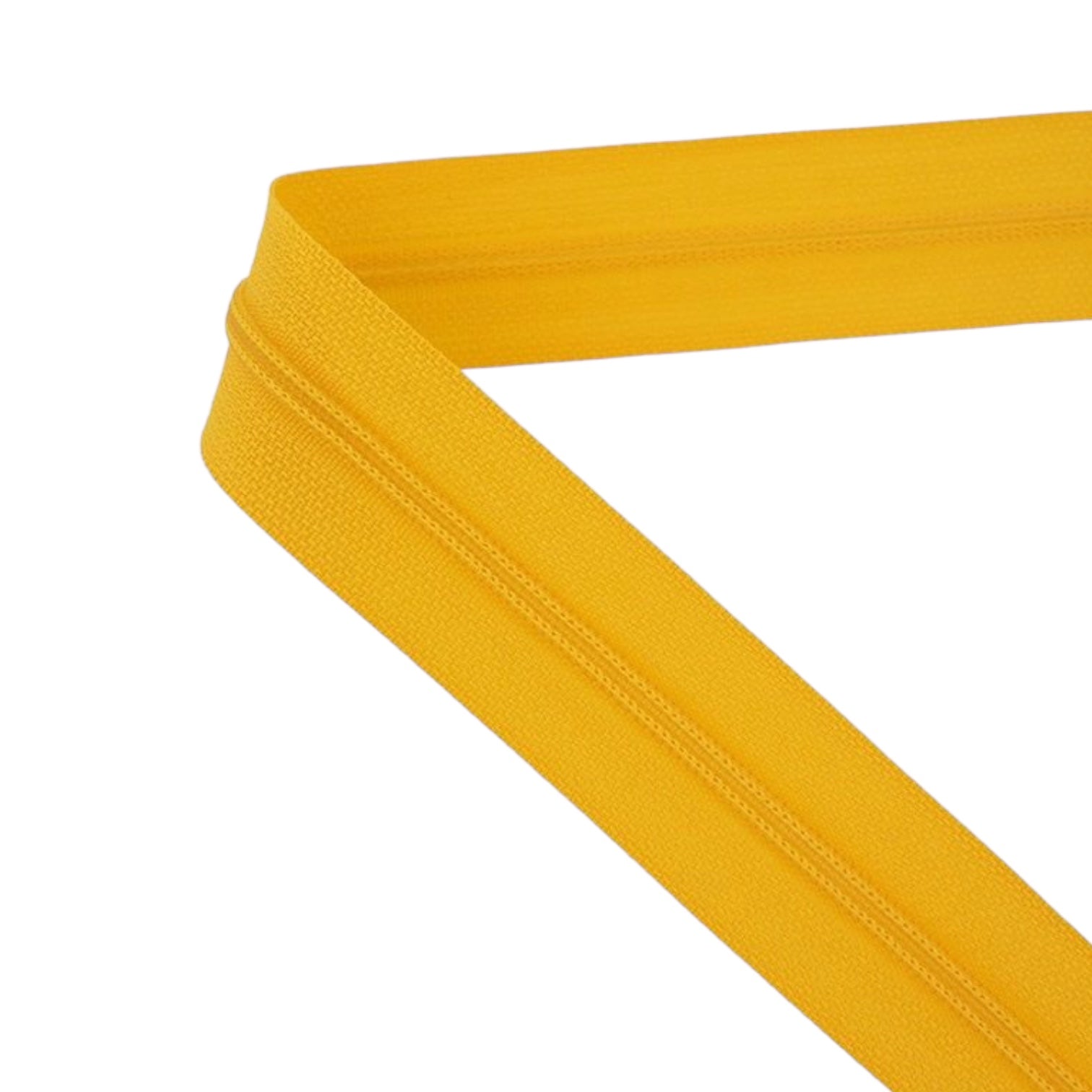 Yellow Nylon Zipper T5 Closed – 14 cm to 100 cm | High-Quality Nylon Coil Zipper