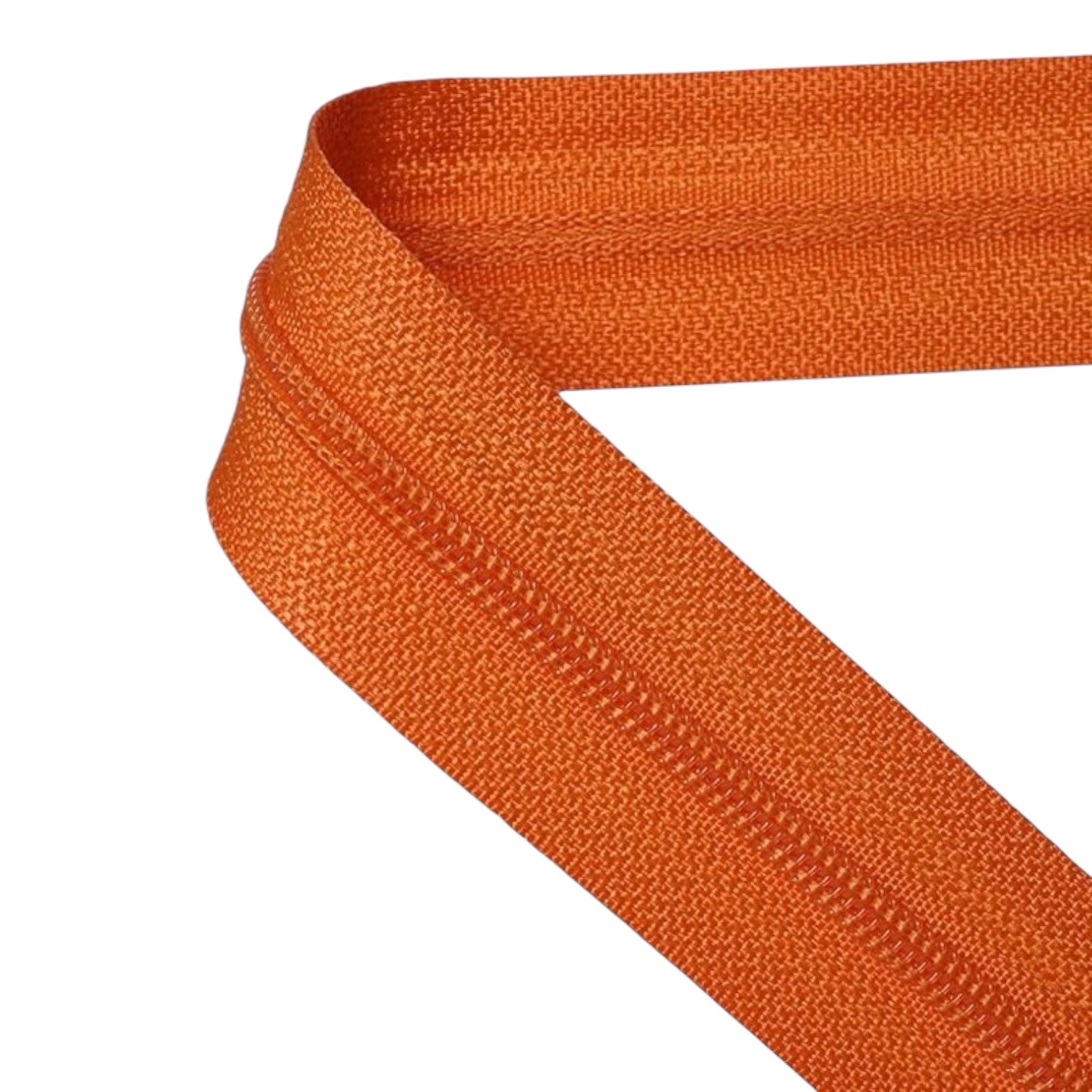 Orange Nylon Zipper T5 Closed – 14 cm to 100 cm | High-Quality Nylon Coil Zipper