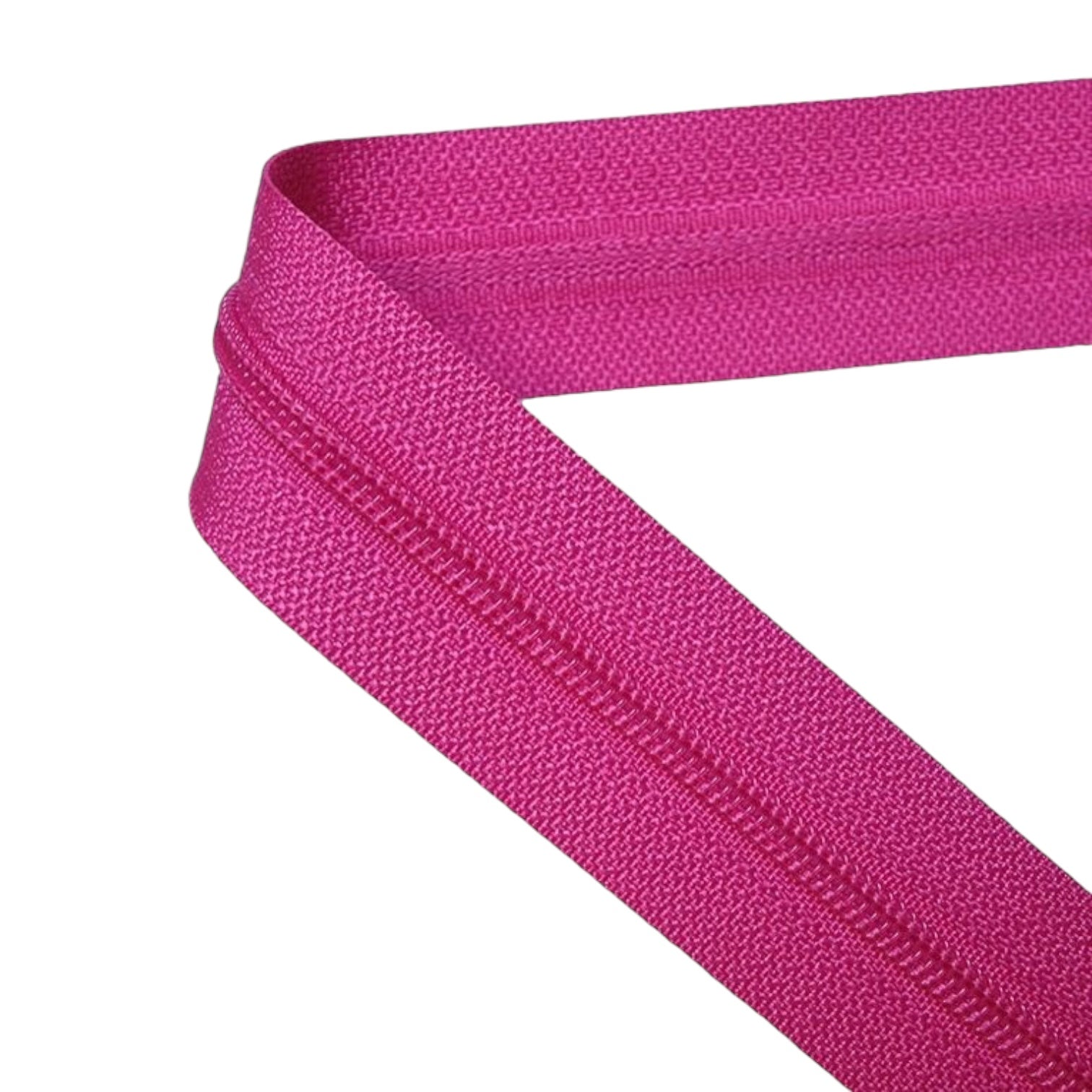 Pink Nylon Zipper T5 Closed – 14 cm to 100 cm | High-Quality Nylon Coil Zipper