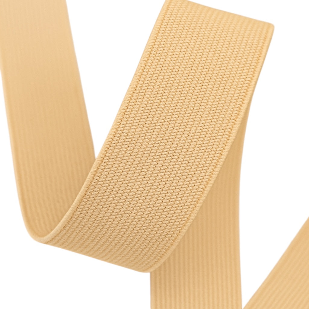 Beige Woven Elastic – 1 cm to 10 cm | High-Quality Elastic for Clothes