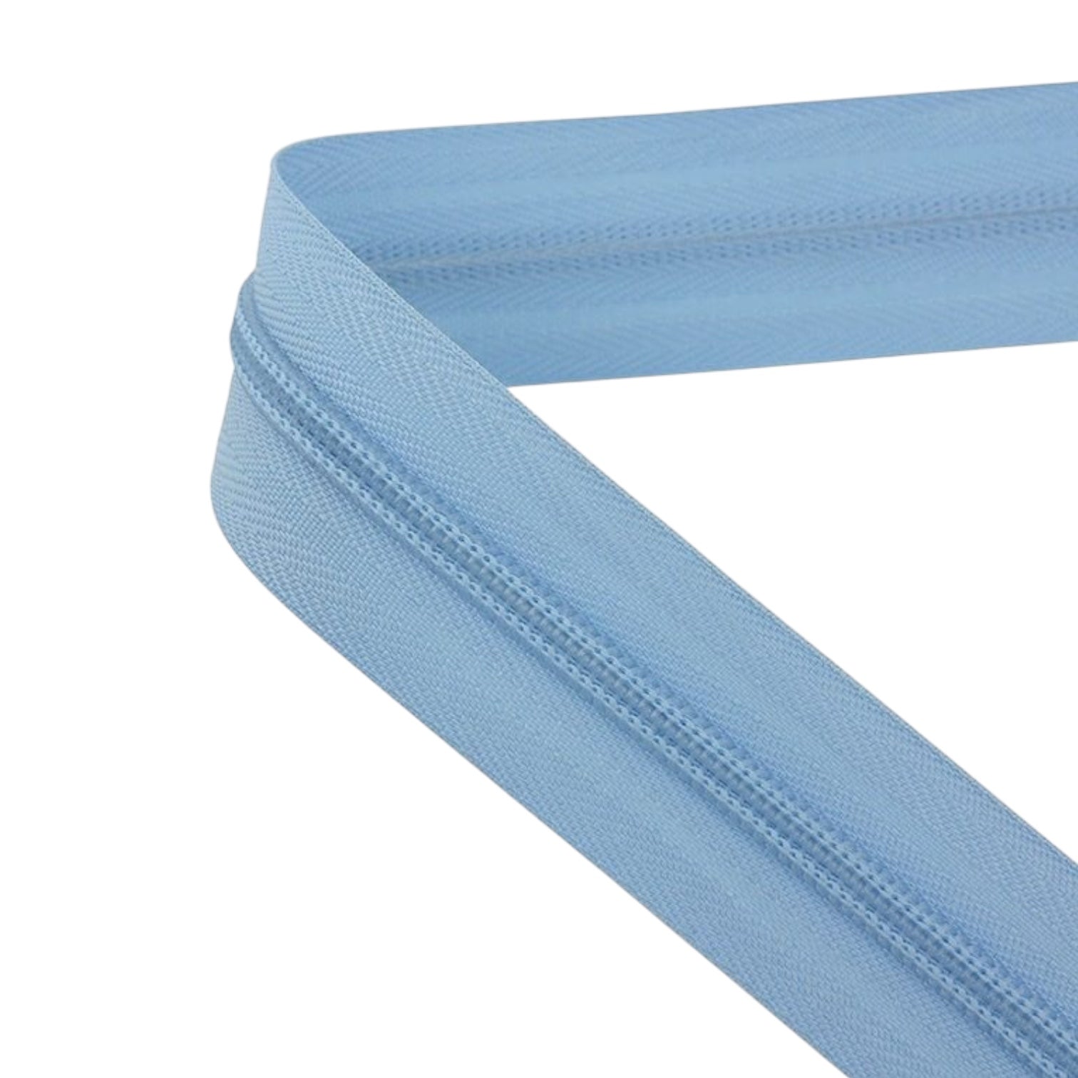 Turquoise Nylon Zipper T5 Closed – 14 cm to 100 cm | High-Quality Nylon Coil Zipper