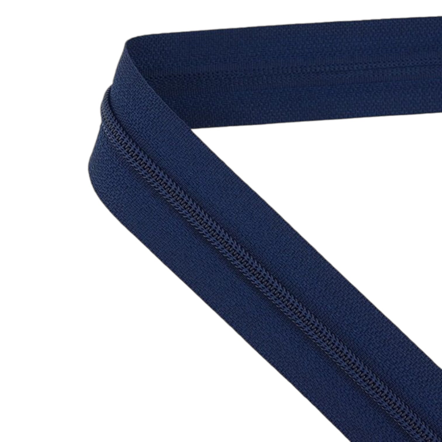 Navy Nylon Zipper T5 Closed – 14 cm to 100 cm | High-Quality Nylon Coil Zipper