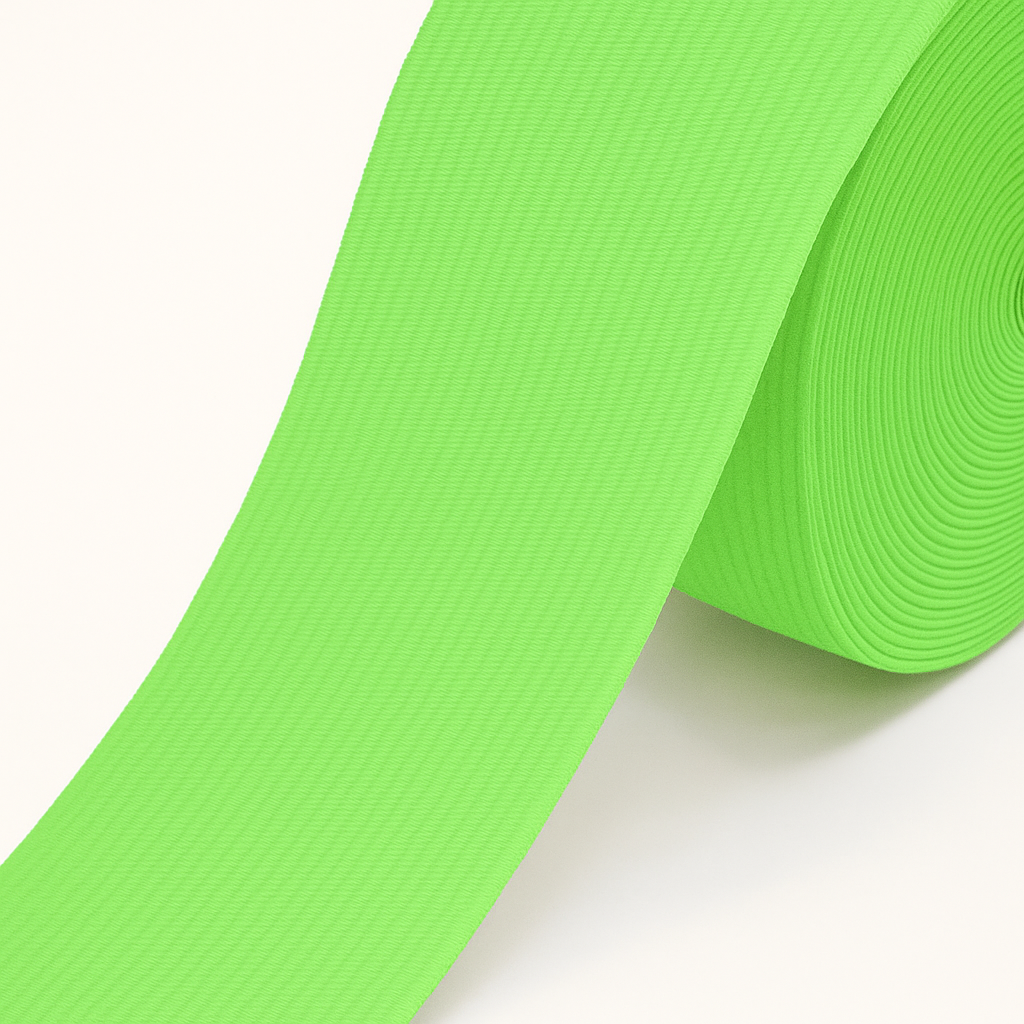 Light Green Knitted Elastic – 1 cm to 10 cm | For Garments and Home Textile