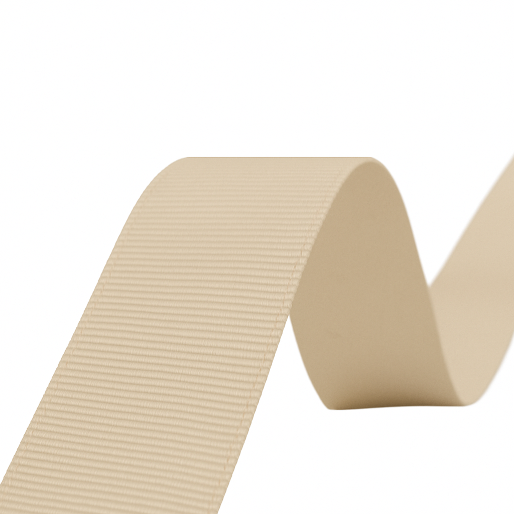 Beige Grosgrain Ribbon GR 0003 – Sizes from 3 mm to 70 mm