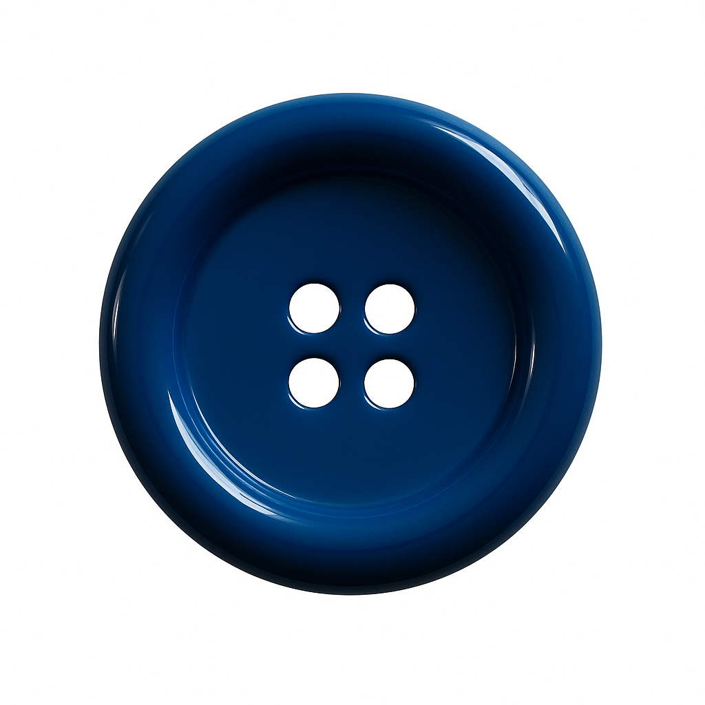 Blue Polyester Button PB 0001 – 4 Holes