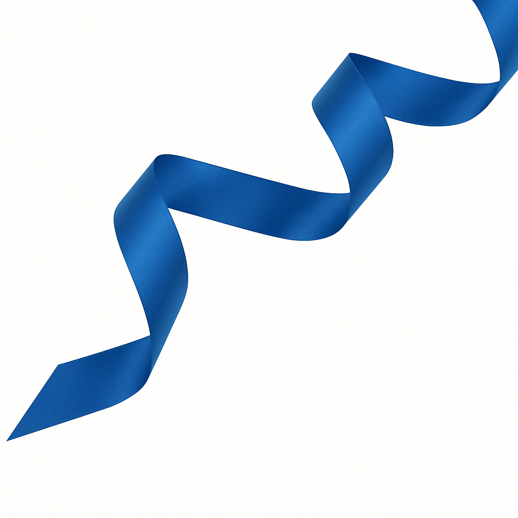 Blue Satin Ribbon SR0012 – Sizes from 3 mm to 70 mm