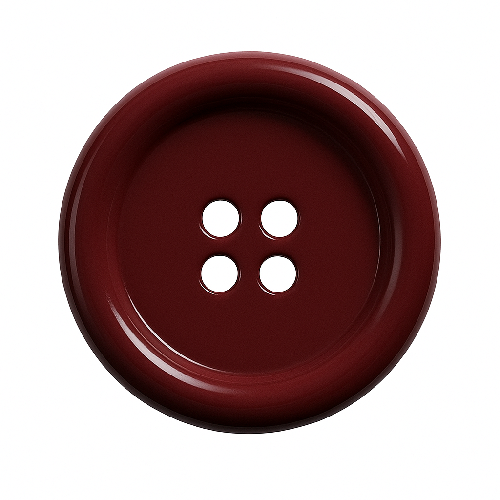 Bordeaux Polyester Button PB 0001 – 4 Holes