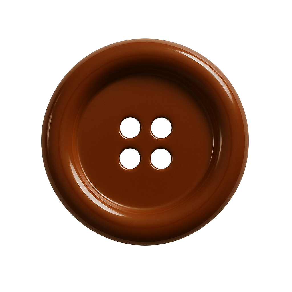 Brown Polyester Button PB 0001 – 4 Holes