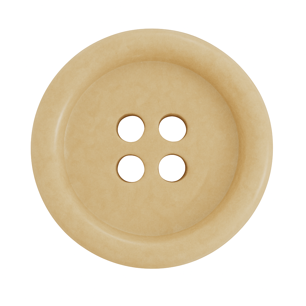 Beige Corozo Button CB 5001 – 100% Natural Corozo Nut Button