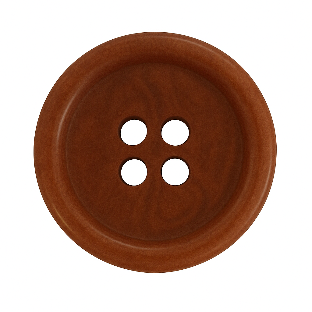 Brown Corozo Button CB 5001 – 100% Natural Corozo Nut Button