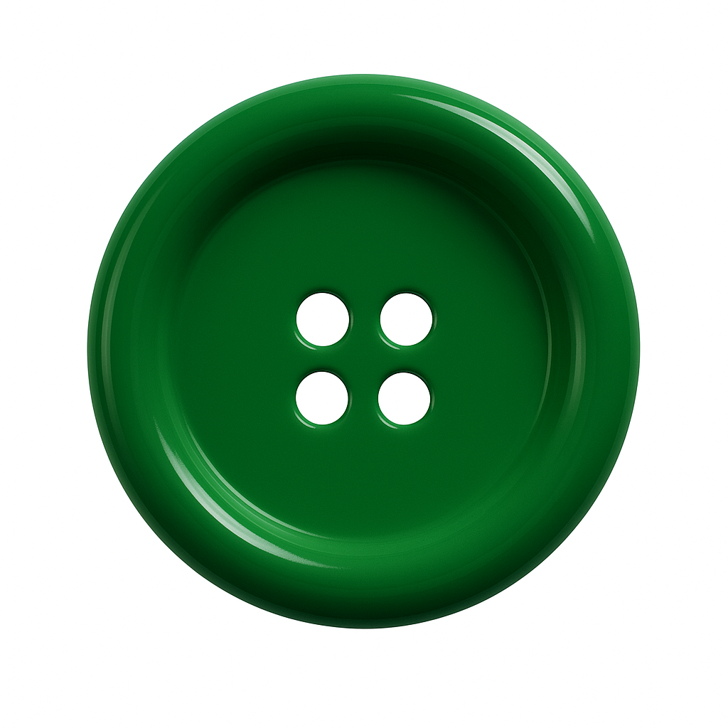 Dark Green Polyester Button PB 0001 – 4 Holes