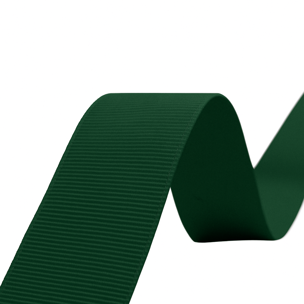Dark Green Grosgrain Ribbon GR 0017 – Sizes from 3 mm to 70 mm