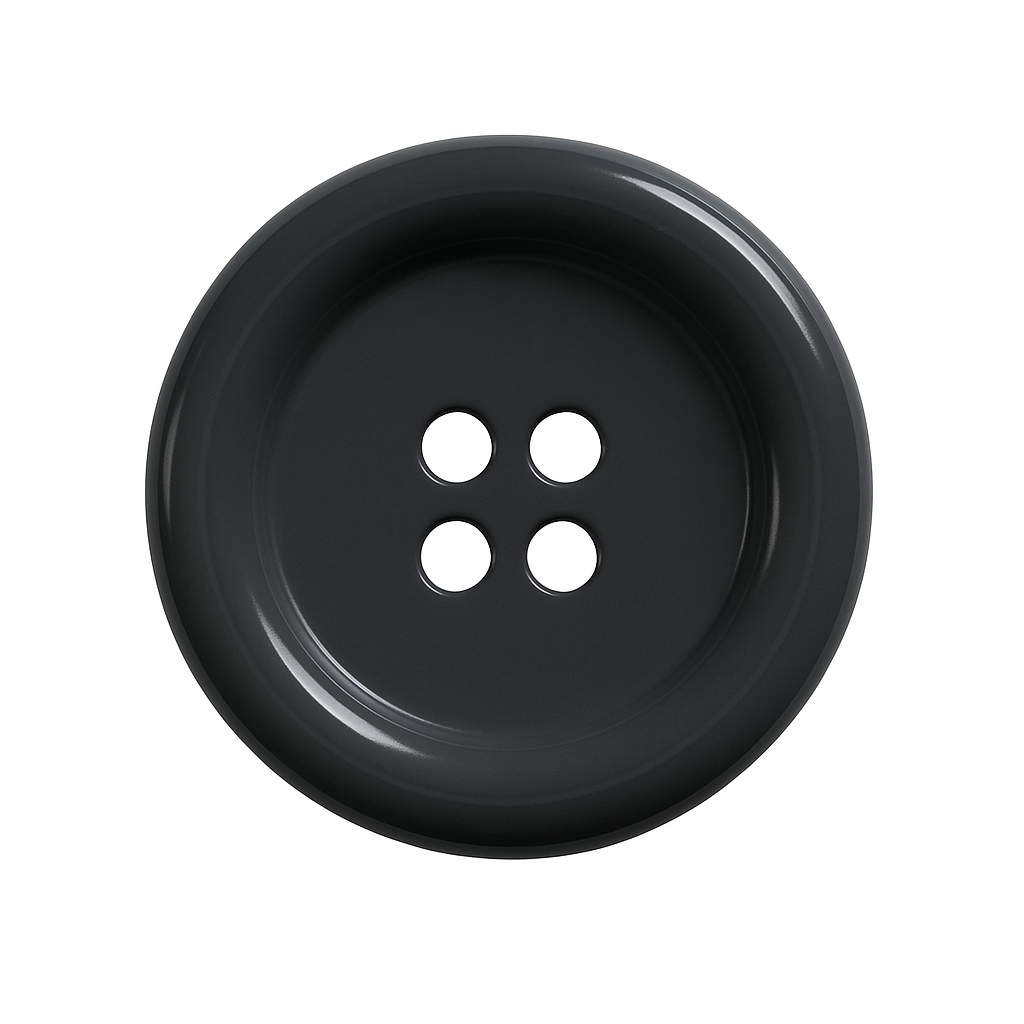 Dark Gray Polyester Button PB 0001 – 4 Holes