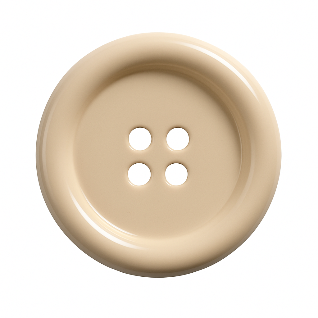 Ecru Polyester Button PB 0001 – 4 Holes
