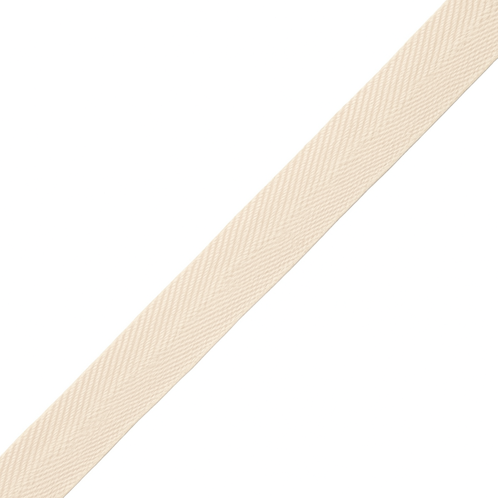 Ecru Cotton Herringbone Tape HT0002 – Sizes from 6 mm to 50 mm