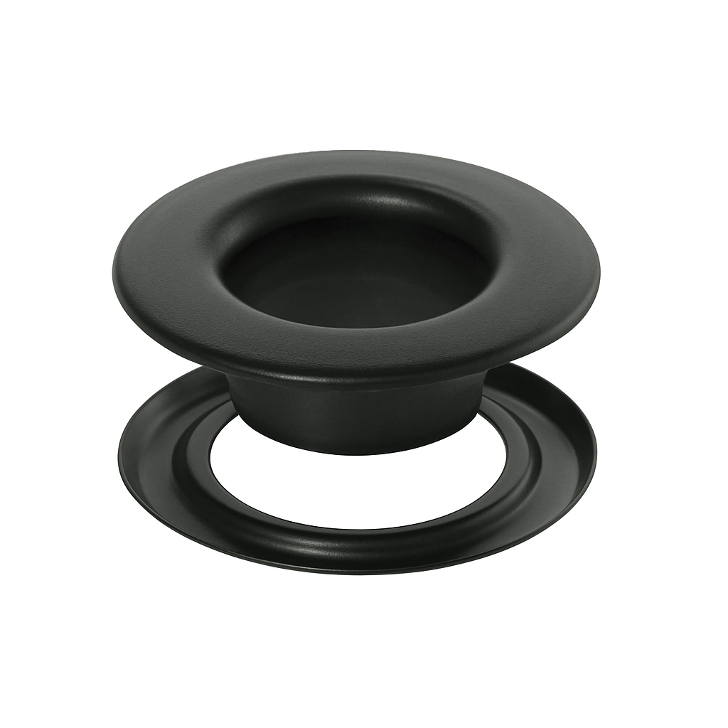 Metal Flat Eyelets Black Oxide - PE 0002