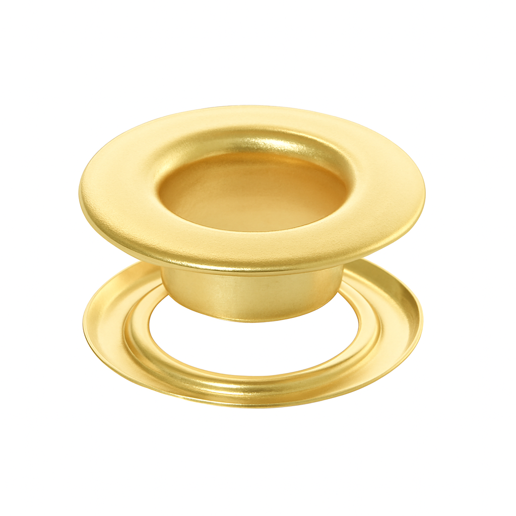 Metal Flat Eyelets Gold - PE 0002