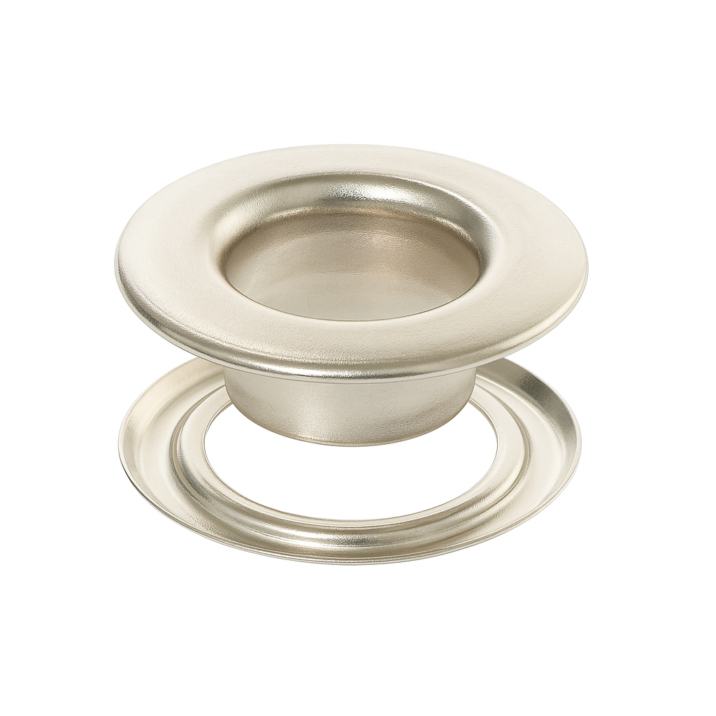 Metal Flat Eyelets Silver - PE 0002 (Nickel)