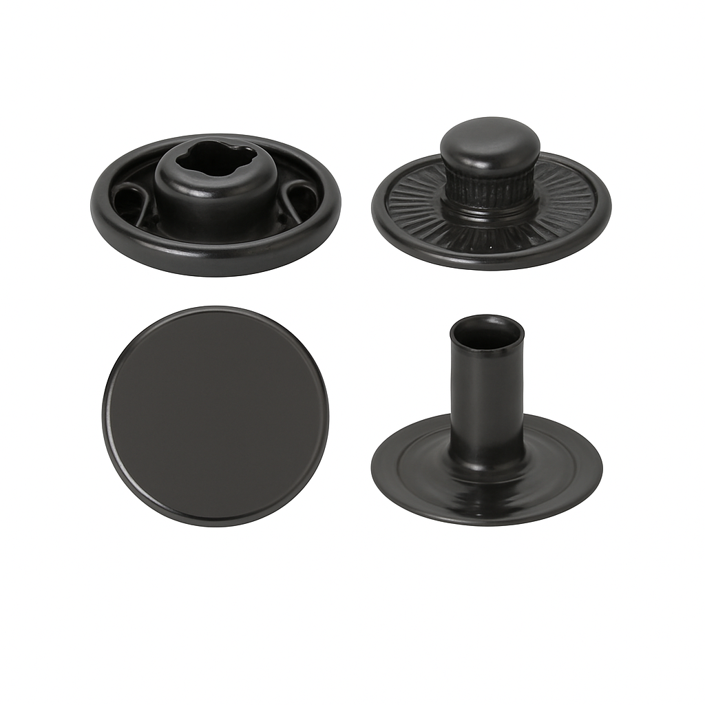 Spring Snap Button Flat Black Oxide – SB 0002