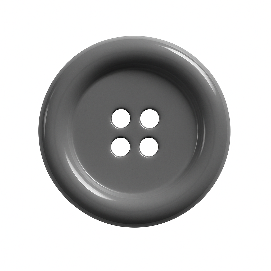 Gray Polyester Button PB 0001 – 4 Holes