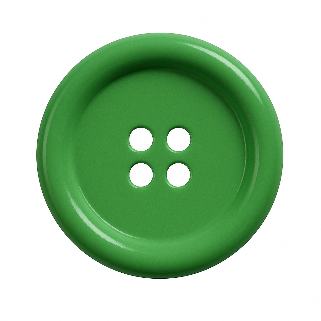 Green Polyester Button PB 0001 – 4 Holes