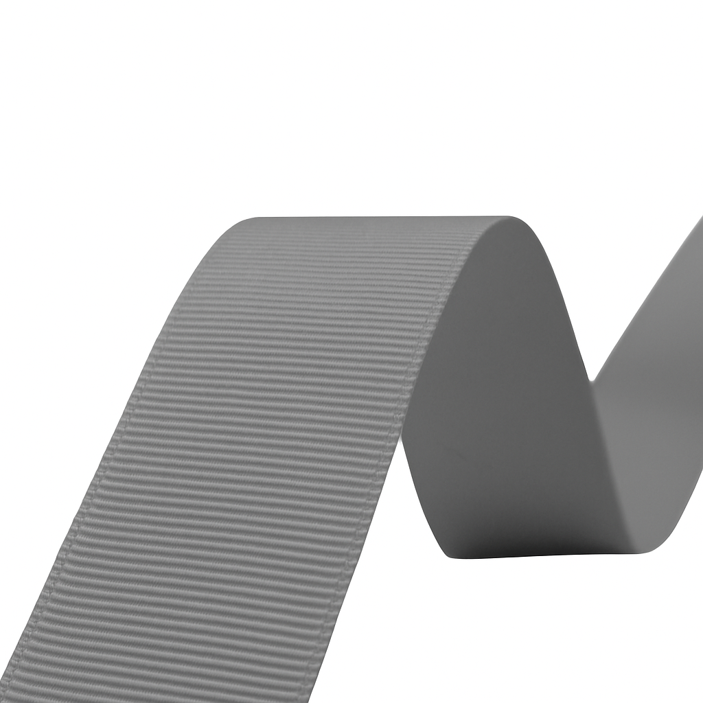 Gray Grosgrain Ribbon GR 0004 – Sizes from 3 mm to 70 mm