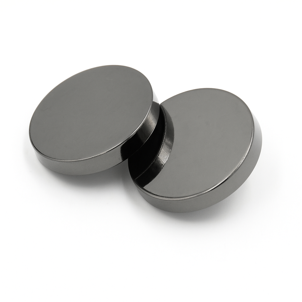 Gun Metal Metal Flat Shank Button PB 1001