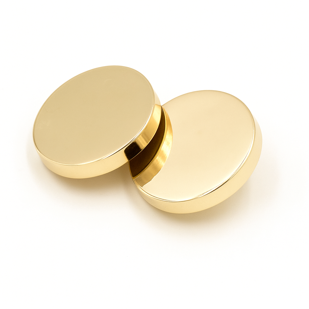 Light Gold Metal Flat Shank Button PB 1001