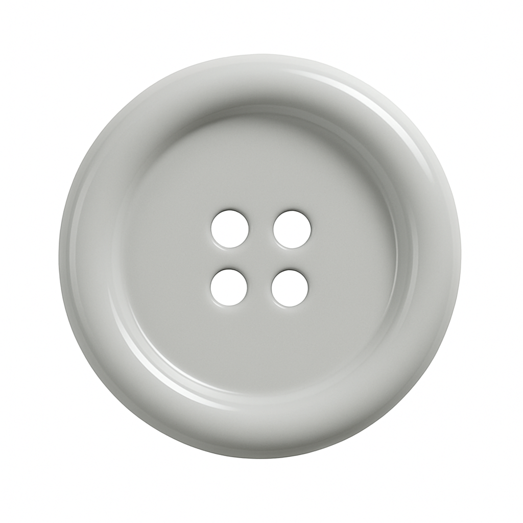 Light Gray Polyester Button PB 0001 – 4 Holes
