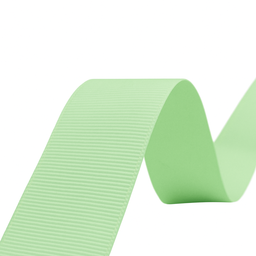Light Green Grosgrain Ribbon GR 0015 – Sizes from 3 mm to 70 mm