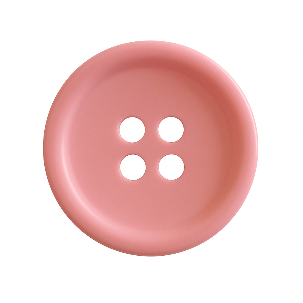 Pink Polyester Button PB 0002 – 4 Holes Classic Shape