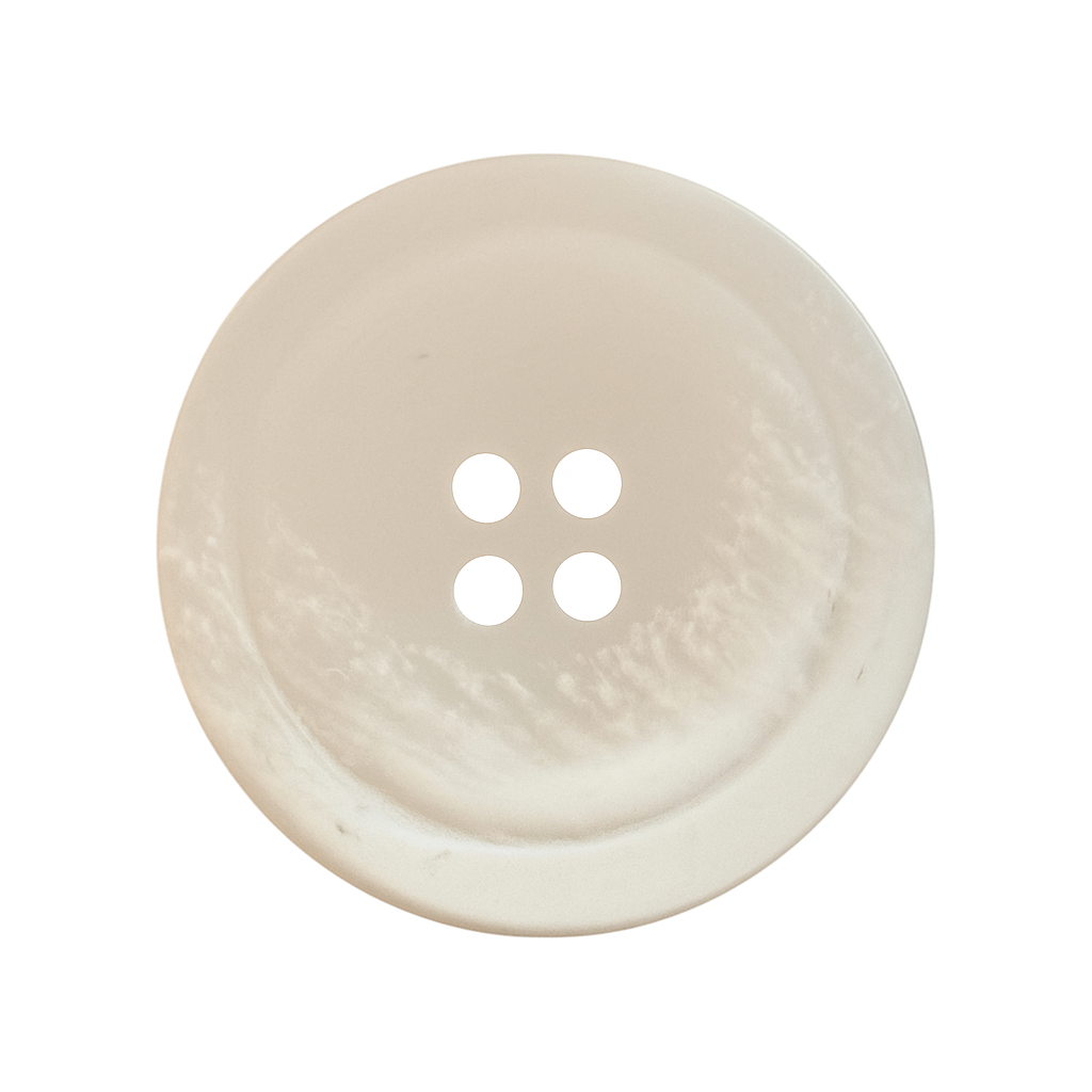 White Polyester Button PB 0102 – Elegant and Exclusive