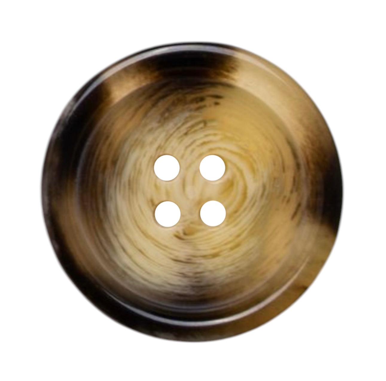 Light Brown Polyester Button PB 0106 – Imitation Horn