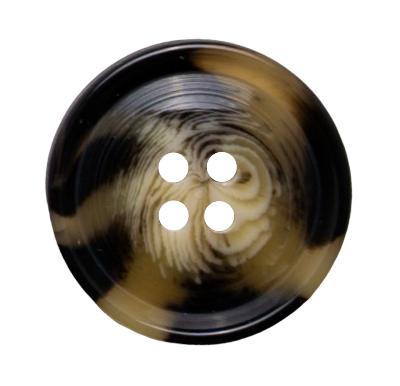 Brown Polyester Button PB 0107 – Imitation Horn