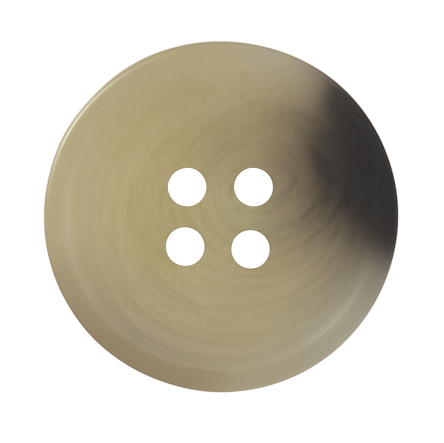 Off-white Polyester Button PB 0114 – Imitation Horn Style
