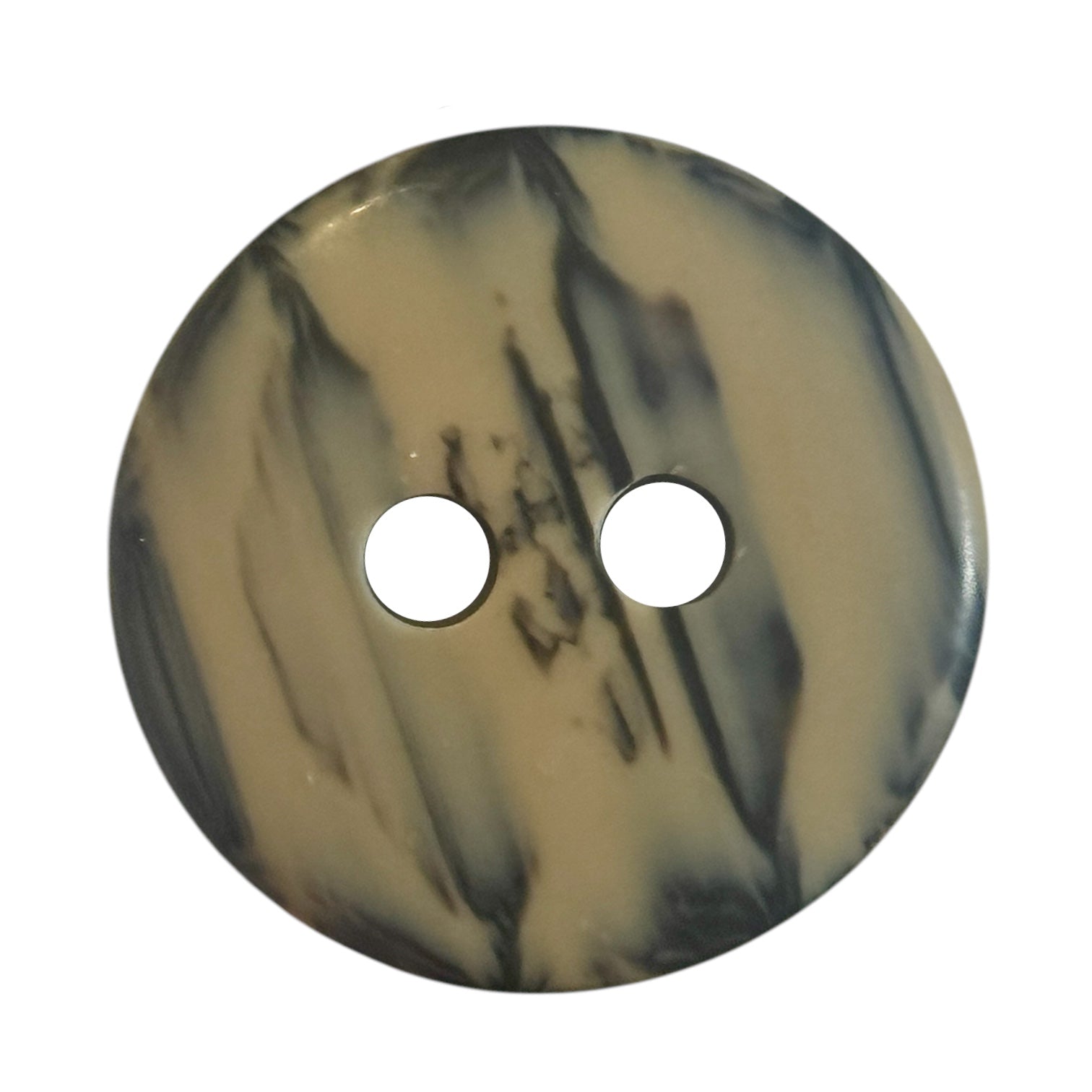 Beige Polyester Button PB 0115 – 2 Holes