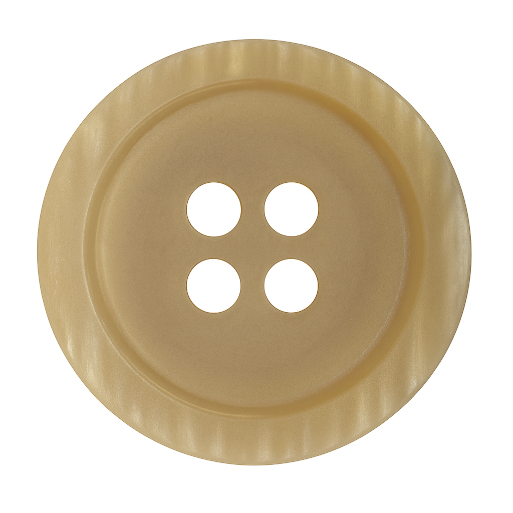 Yellow & Pearl Polyester Button PB 0118 – Matte Finish