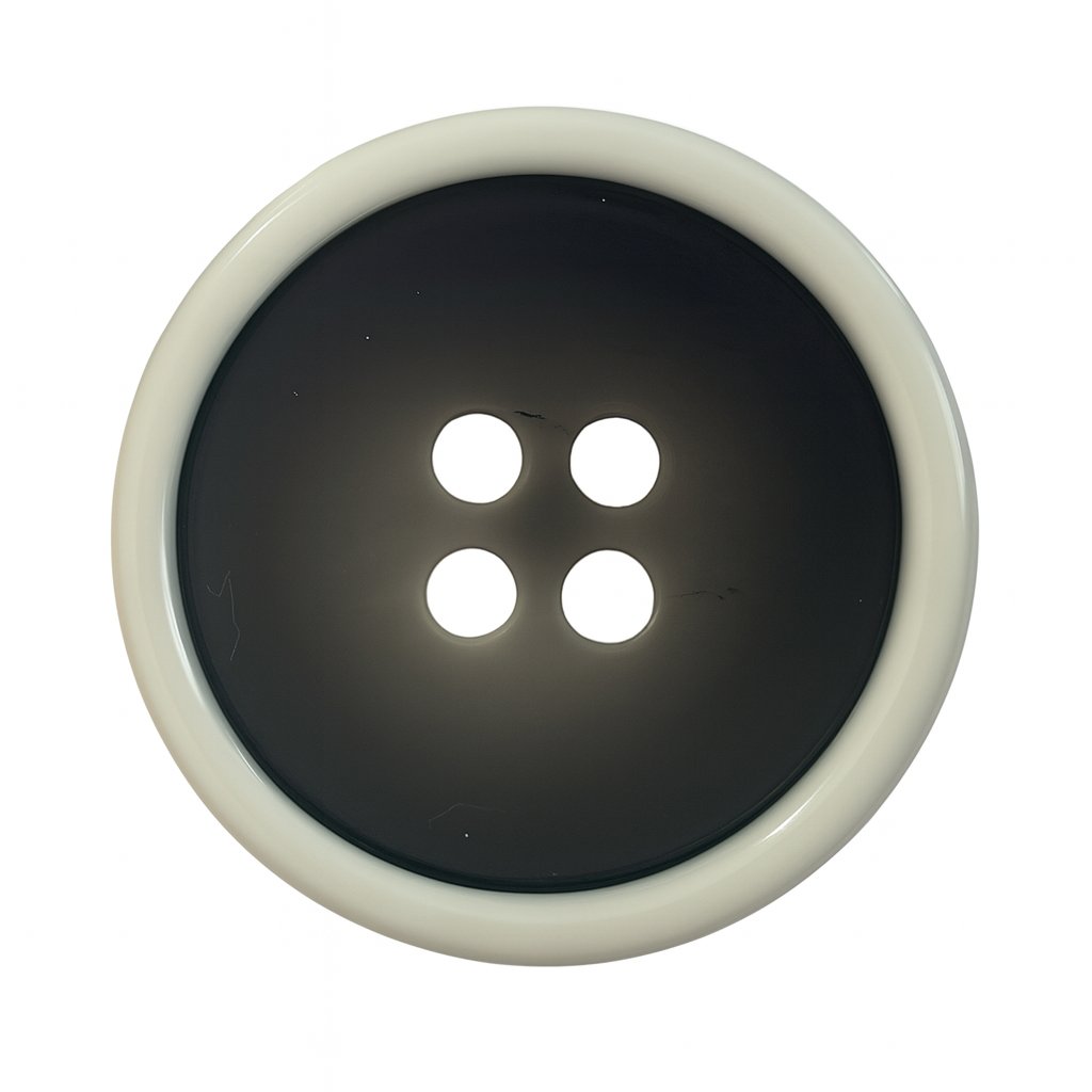 White & Black Polyester Button PB 0126 – For Men’s Suits
