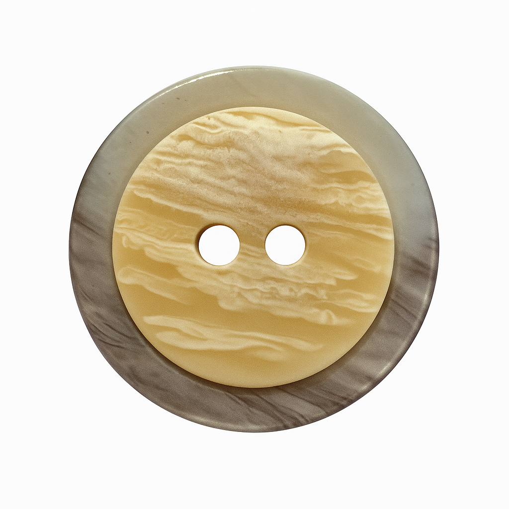 Grey & Cream Polyester Button PB 0130 – For Women’s Garments