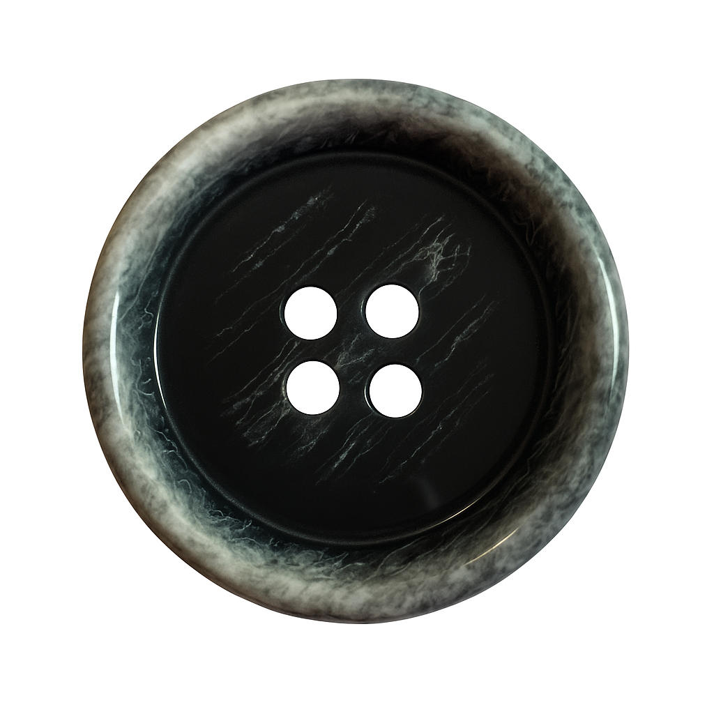 Black & Grey Polyester Button PB 0131 – Wind Effect