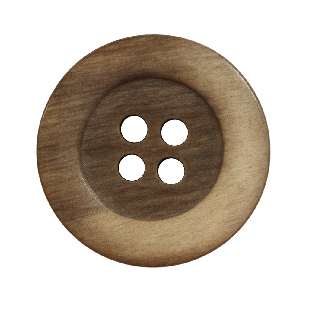 Brown & Beige Polyester Button PB 0133 – Wind Effect