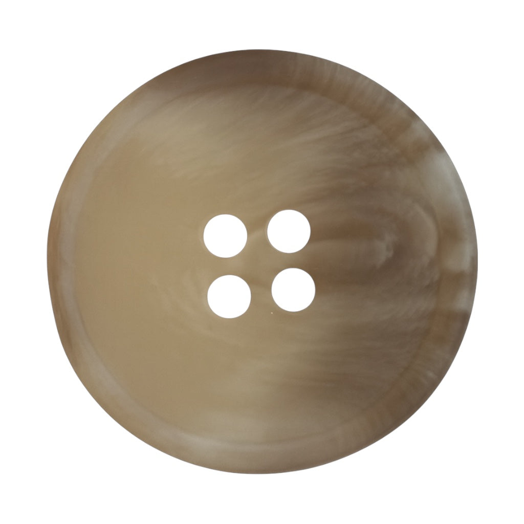 Light Brown & Beige Polyester Button PB 0136