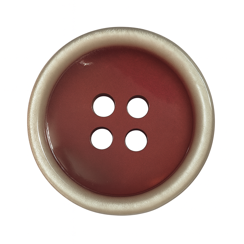 Beige & Red Polyester Button PB 0137 – For Men’s Suits