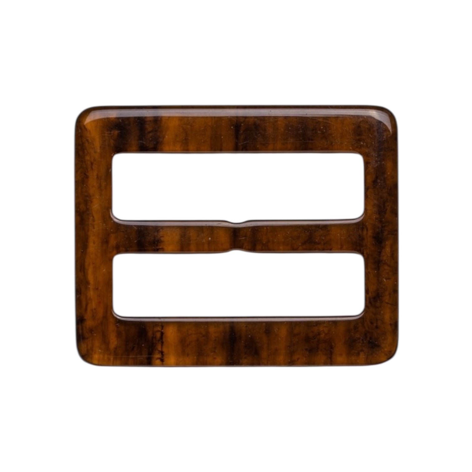 Dark Brown Polyester Belt Buckle PB 4006 – Rectangular Design