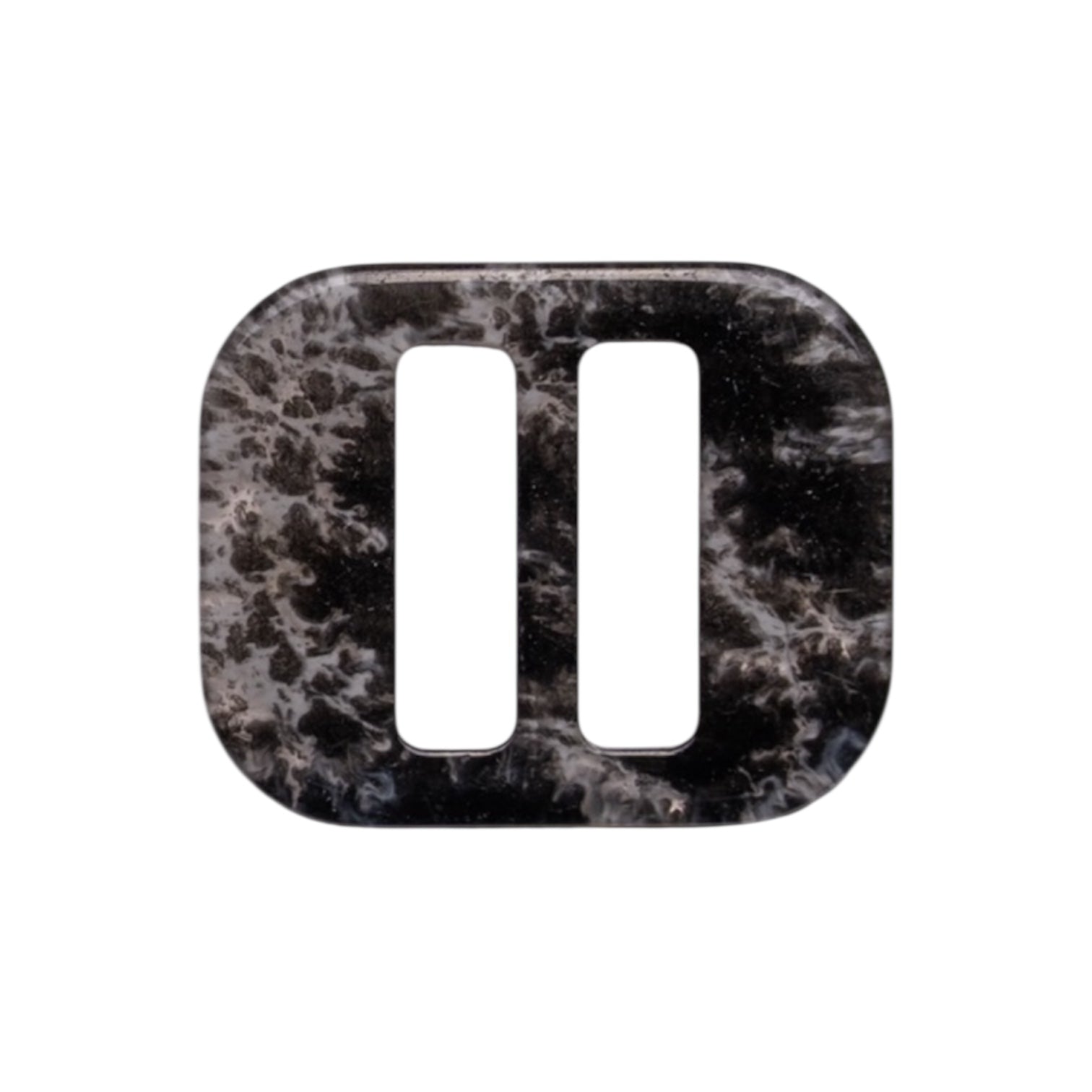 Gray & Black Polyester Belt Buckle PB 4009 – Rectangular Design