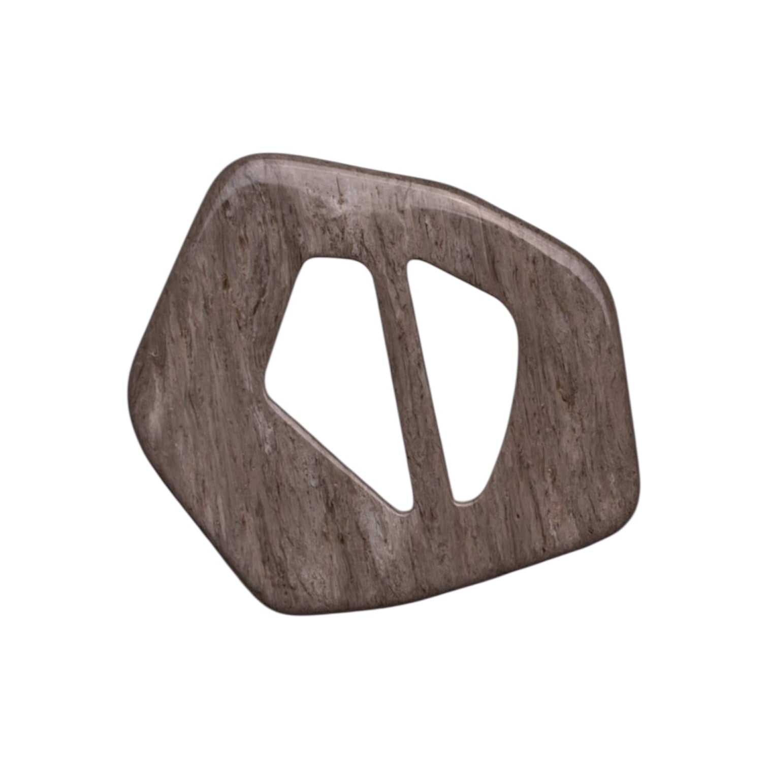 Gray Polyester Belt Buckle PB 4011 – Unique Shape Design