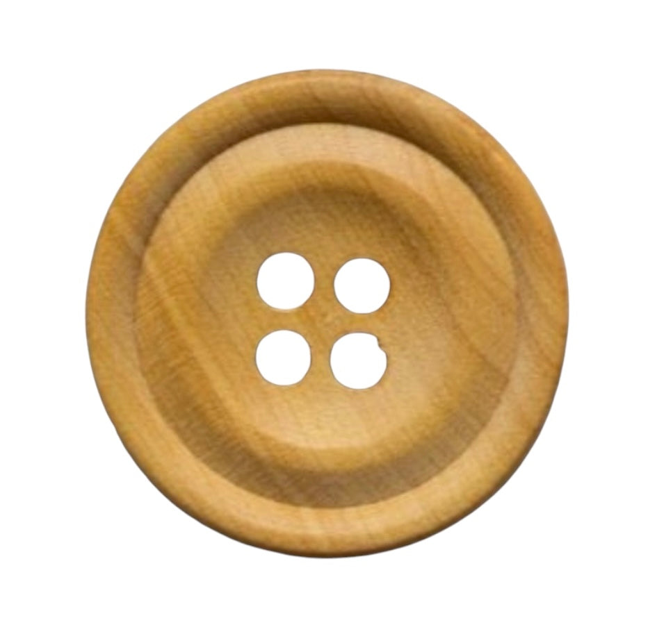 Natural Wood Button PB 9006 – 4 Holes