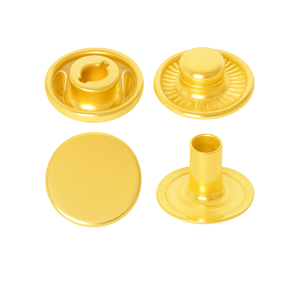 Spring Snap Button Light Gold – SB 0001