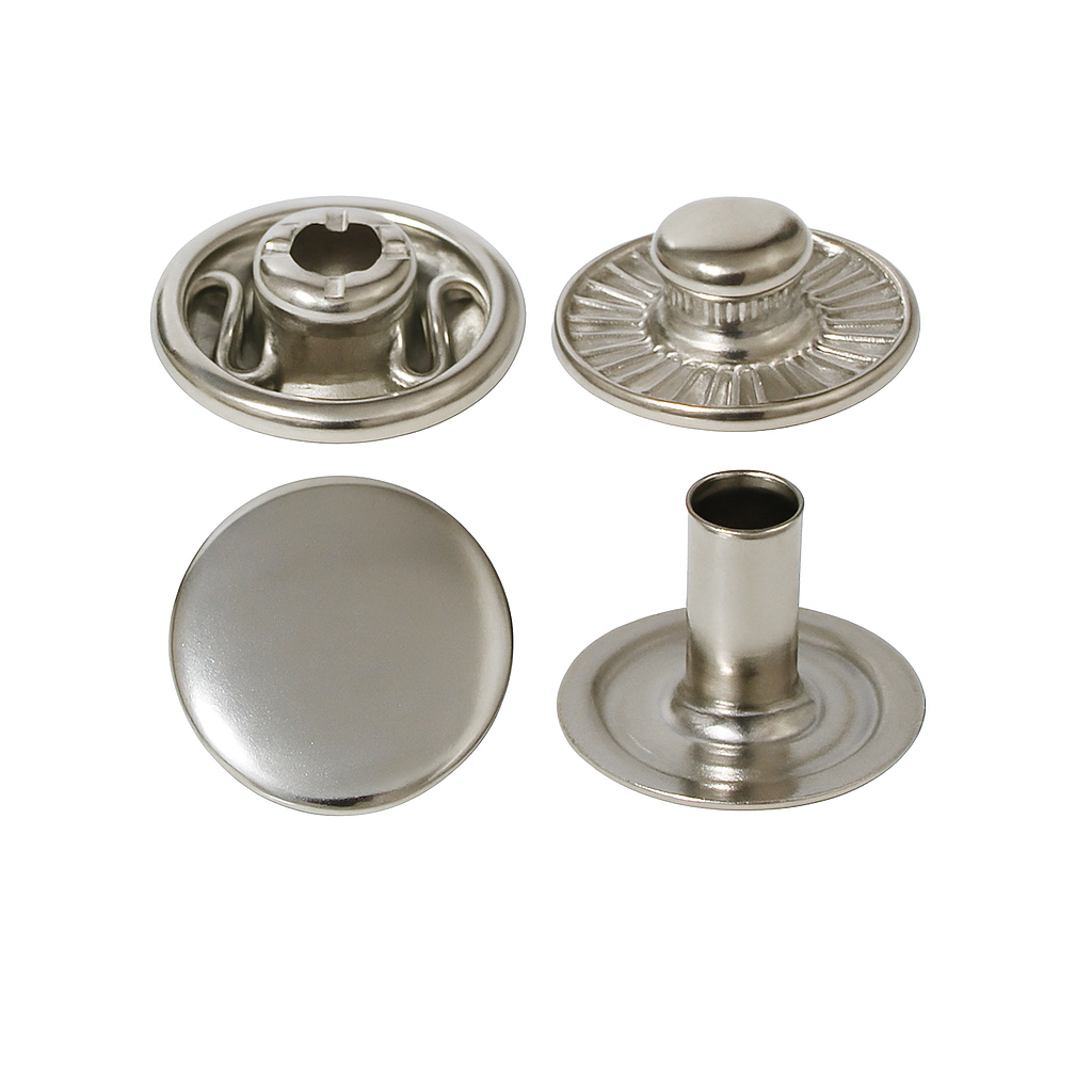 Spring Snap Button Silver – SB 0001 (Nickel)