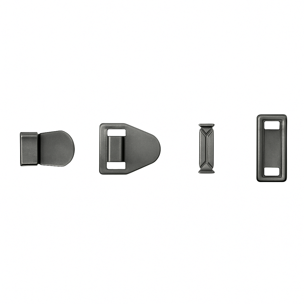 Gun Metal Trouser Hook and Bar Fasteners 10 mm for Men Pants